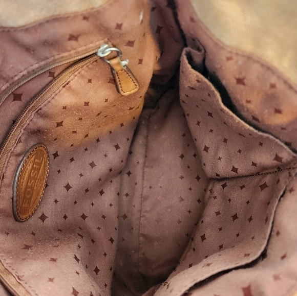 Fossil Brown Leather Shoulder Bag - Picture 8 of 8
